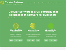 Tablet Screenshot of circularsoftware.com